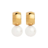 Najo - Idyll Pearl Stud Earring Yellow Gold