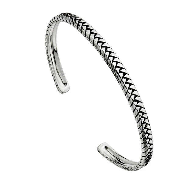 Najo - Tessera Mens Oxidised Cuff