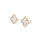 Brent Weatherall - 9ct Yellow Gold Mother Of Pearl Studs
