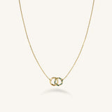 Rosefield - Emerald Duo Necklace Gold