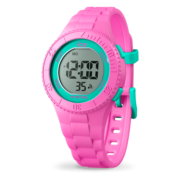 Ice - Digital Pink Turquoise Small Watch