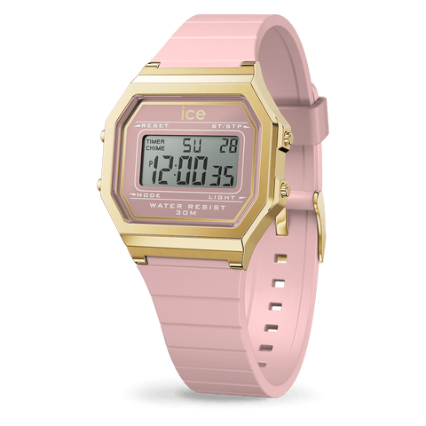 Ice - Digit Retro Blush Pink Small Watch