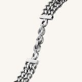 Rosefield - Octagon XS Double Chain Silver Grey