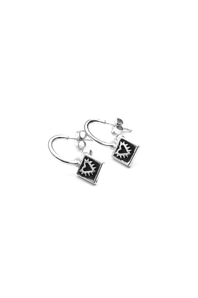 Stolen Girlfriends Club - Micro Spiked Heart Anchor Earrings