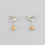 Nick Von K - Golden Goose Stud Earrings in Sterling Silver