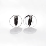 Nick Von K - Huia Feather Disc Studs