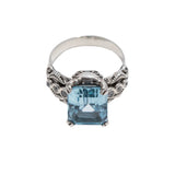 Nick Von K - Blue Topaz Tide Pool ring in Sterling Silver