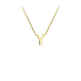 Brent Weatherall - 9ct Yellow Gold Initial Letter Chain Necklace