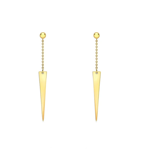 Brent Weatherall - 9ct Yellow Gold Pear Drop Stud Earrings