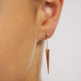 Brent Weatherall - 9ct Yellow Gold Pear Drop Stud Earrings