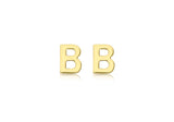 Brent Weatherall - 9ct yellow Gold Mini Initial Stud Earrings Pair