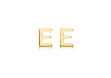 Brent Weatherall - 9ct yellow Gold Mini Initial Stud Earrings Pair