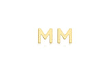 Brent Weatherall - 9ct yellow Gold Mini Initial Stud Earrings Pair