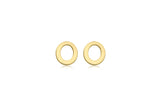 Brent Weatherall - 9ct yellow Gold Mini Initial Stud Earrings Pair