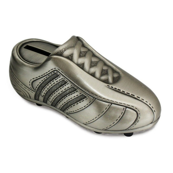 Money Box - Rugby/Soccer Boot Pewter