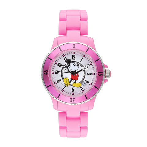 Disney - Mickey Mouse Sports Watch Pink/White