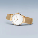 Bering - Classic 31mm Polished Brushed Gold Watch