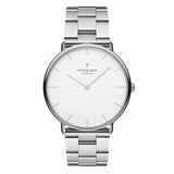 NordGreen - Native Silver Metal Watch White Dial