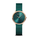 Bering - Ultra Slim Rose Gold/ Green Watch