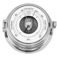 Fischer - Solid Polished Chrome Marine Barometer