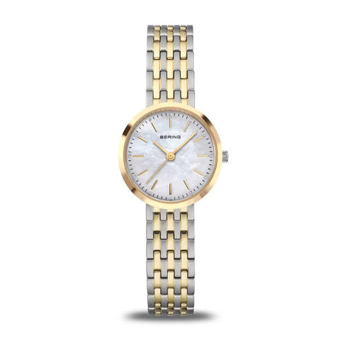 Bering - Mother Of Pearl Dial Silver & Gold Watch