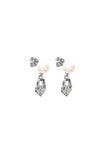 Stolen Girlfriends Club - Fractured Heart Earrings Fresh Water Pearl