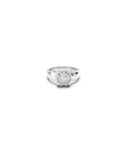 Stolen Girlfriends Club - Baby Claw Ring Pink Opal