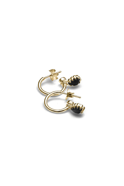 Stolen Girlfriends Club - Love Claw Drop Anchor Sleeper Gold Plated Onyx