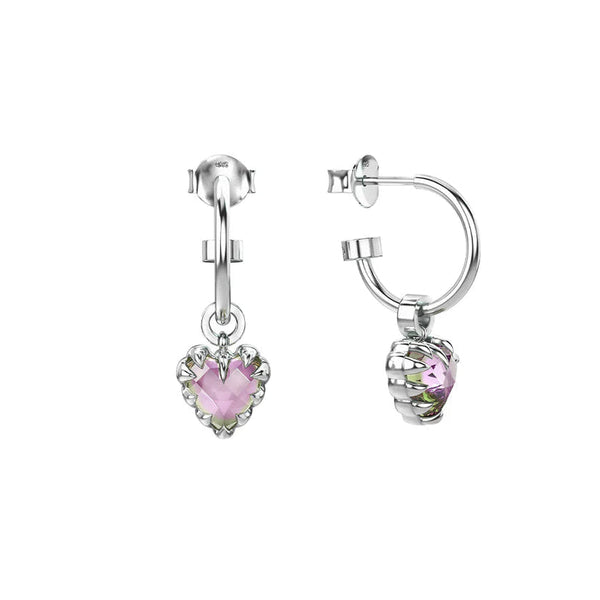 Stolen Girlfriends Club - Love Claw Anchor Earrings Mystic Quartz