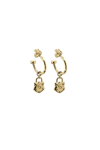 Stolen girlfriends Club - Shield Anchor Earrings Gold Plated