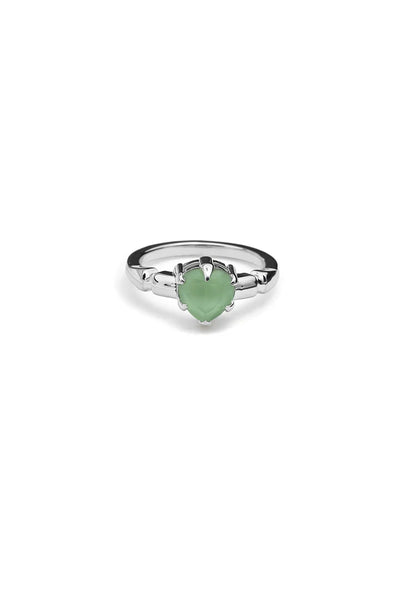 Stolen Girlfriends Club - Precious Punk Ring Green Amethyst