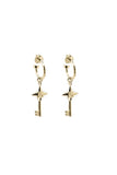 Stolen Girlfriends Club - Love Key Anchor Earrings Gold Plated