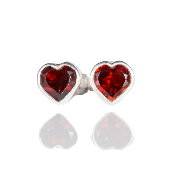 Nick Von K - Crimson Crush Garnet Studs