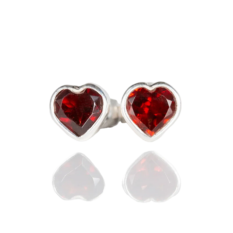 Nick Von K - Crimson Crush Garnet Studs