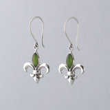 Nick Von K - Pounamu Fleur de Lis Earrings