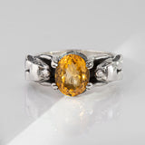 Nick Von K - Lucky Bunny ring with Citrine in Sterling Silver