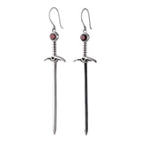 Nick Von K - Garnet Sacred Blades Earrings