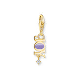 Thomas Sabo CHARMISTA - Purple 'Joy' Gold Plated CZ