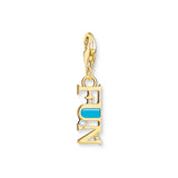 Thomas Sabo CHARMISTA - Turquoise Fun Gold Plated Charm