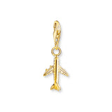 Thomas Sabo CHARMISTA - Yellow Gold Plated Plane Charm