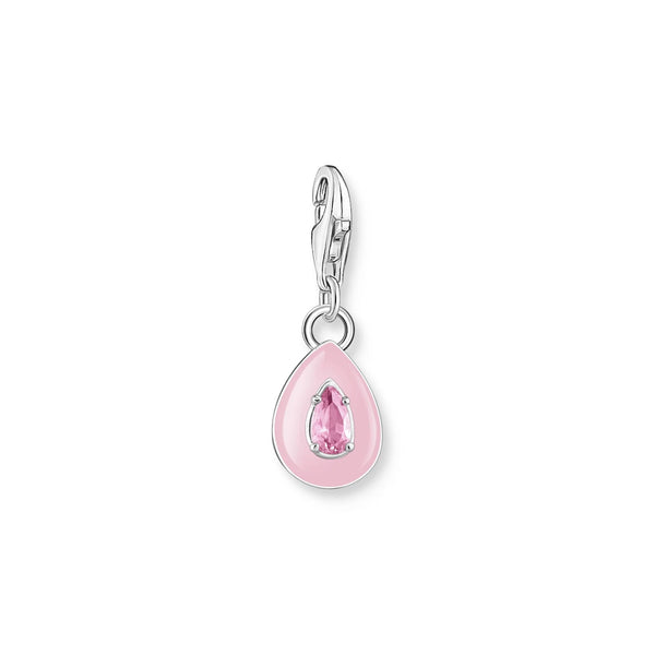 Thomas Sabo CHARMISTA - Silver 3D Teardrop Pink CZ