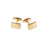 Cudworth - Gold Plated Mesh Patterned Rectangle Cufflinks