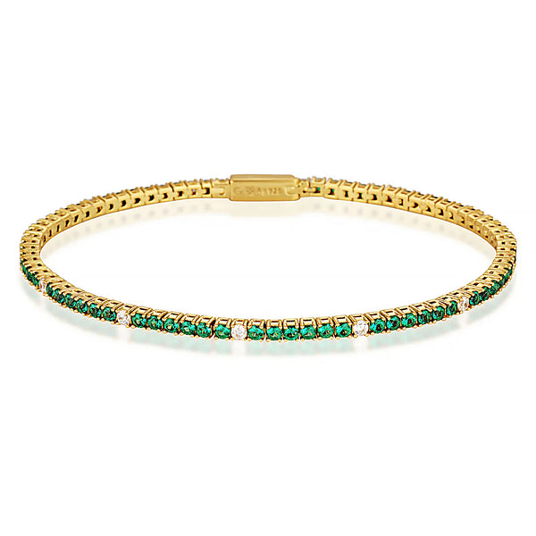 Georgini - Milestone Green Cubic Zirconia Tennis Bracelet