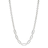 Najo - Sentiero Oval Link Chain Necklace Sterling Silver