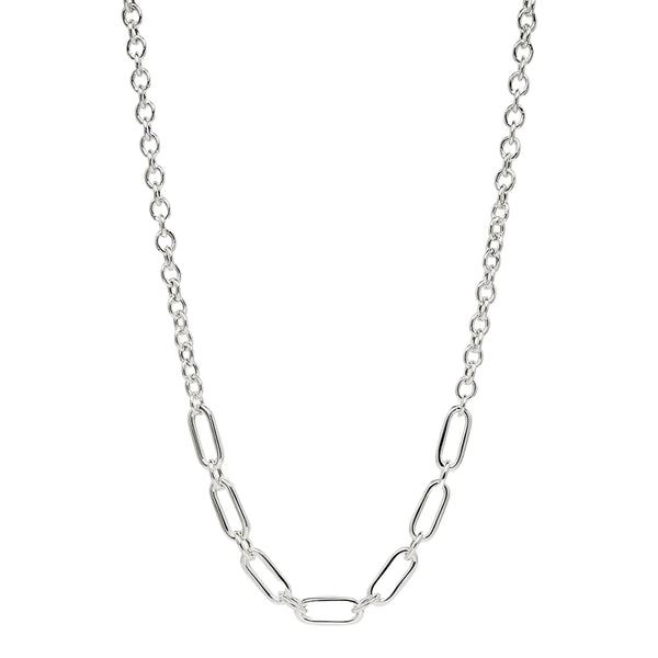 Najo - Sentiero Oval Link Chain Necklace Sterling Silver