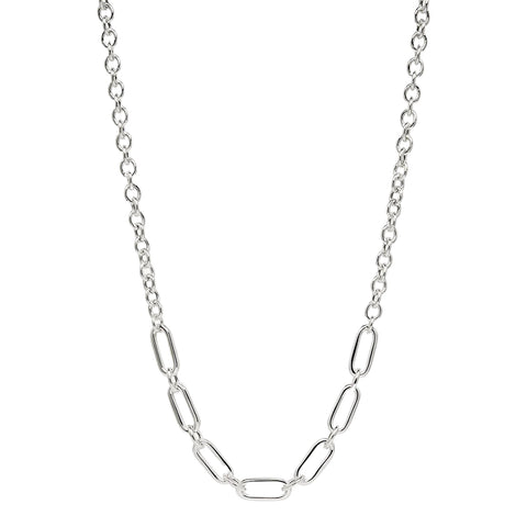 Najo - Sentiero Oval Link Chain Necklace Sterling Silver