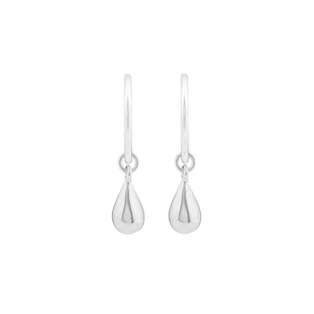 Boh Runga - Droplet Sleepers Earrings Silver