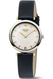 Boccia - Two Toned Ladies Titanium Watch Black Leather Strap