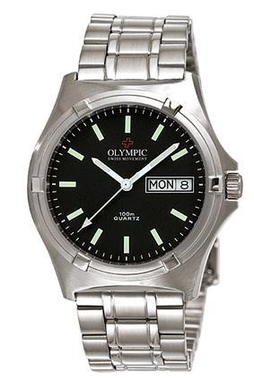 Olympic - Gents Black Dial Index Workwatch