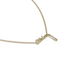 Stolen Girlfriends Club - Sentimental Script Necklace Gold Plated